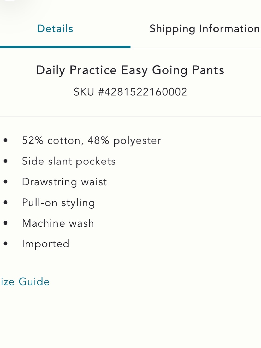 NWT Anthropologie Daily Practice Easy Going Pants - Picture 2 of 11
